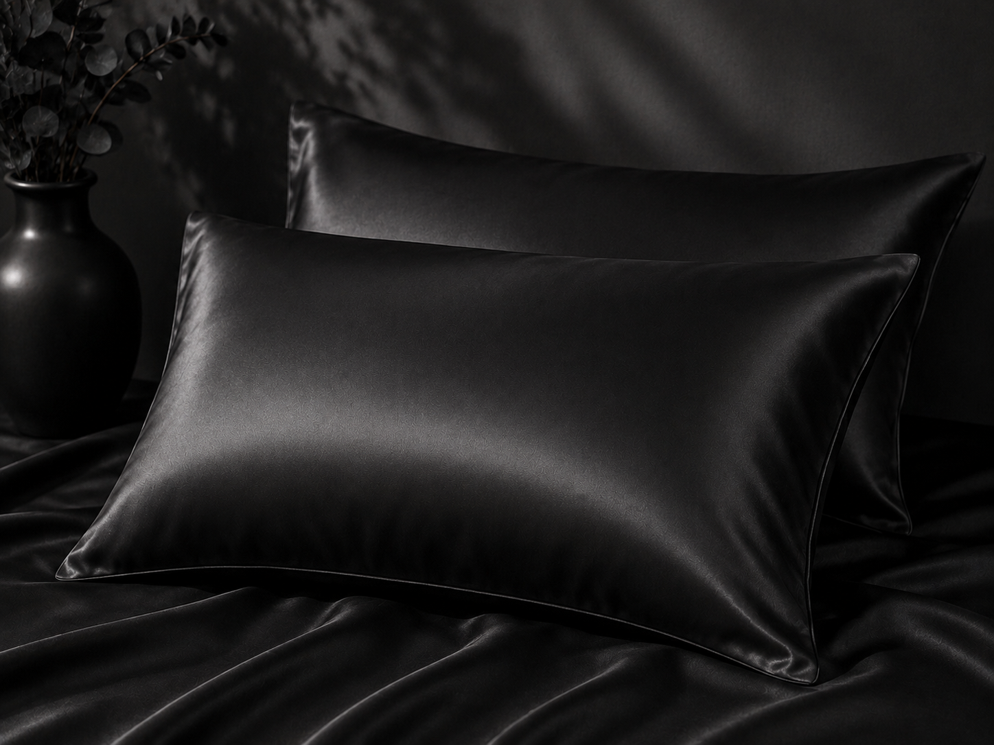 Silky Satin Pillowcase - Black Panther